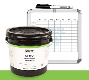 NAZDAR NFX55 UV DRY ERASE CLEAR SCREEN INK